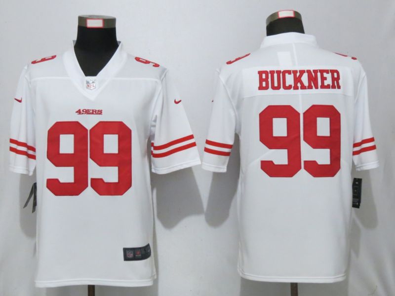 Men San Francisco 49ers #99 Buckner White Nike Vapor Untouchable Limited Player